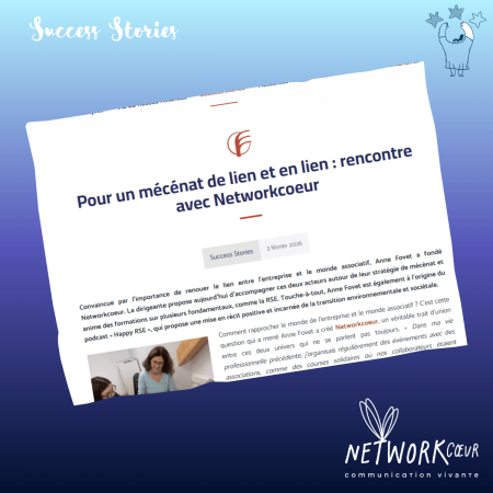 un mécénat de lien chez Networkcoeur